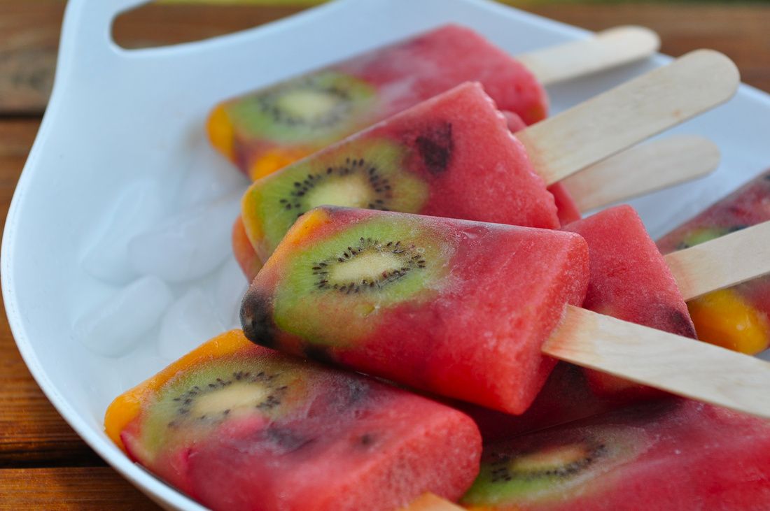 Sugar-Free Watermelon Whole Fruit Popsicles