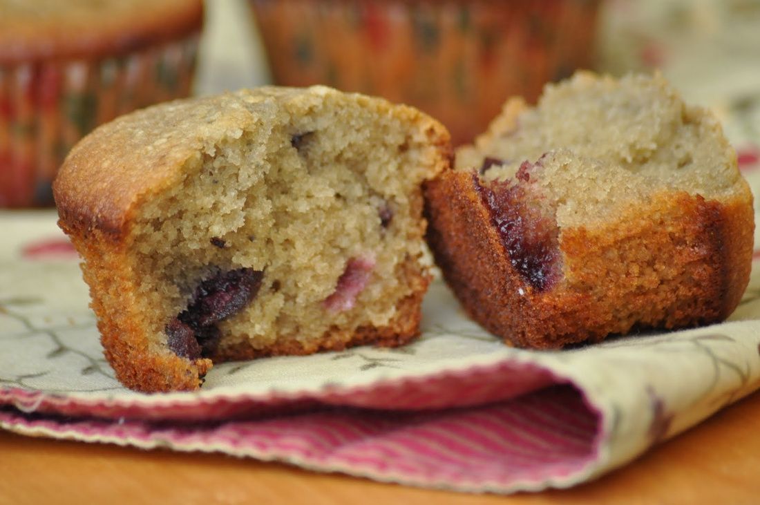 Gluten-Free Cherry Almond Muffins