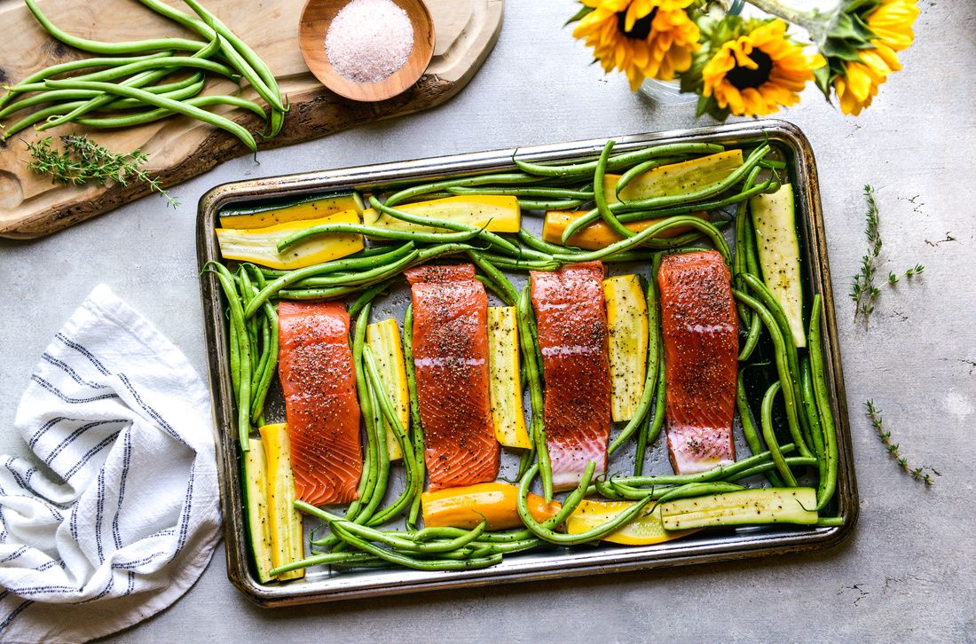 SHEET PAN WILD SALMON WITH GARDEN VEGETABLES-1