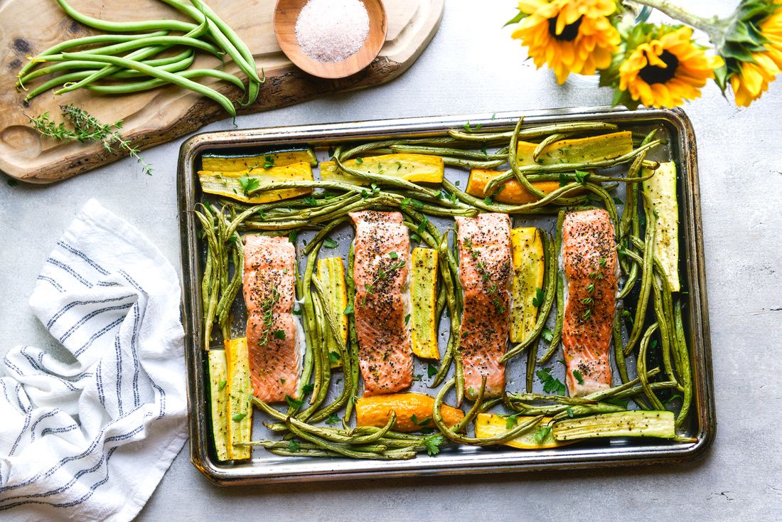 SHEET PAN WILD SALMON WITH GARDEN VEGETABLES-2