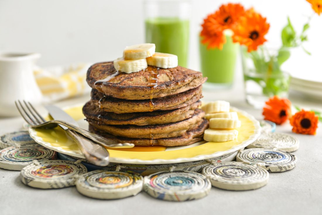 VEGAN TEFF BANANA PANCAKES EGG-FREE-3