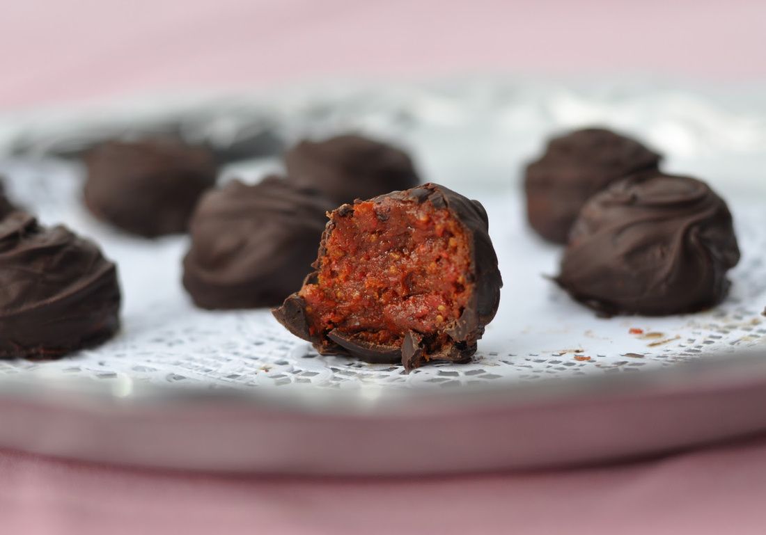 Vegan Almond Gji Berry Truffles