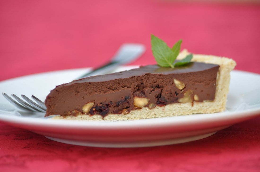 Gluten-Free Vegan Dark Chocolate Almond Tart