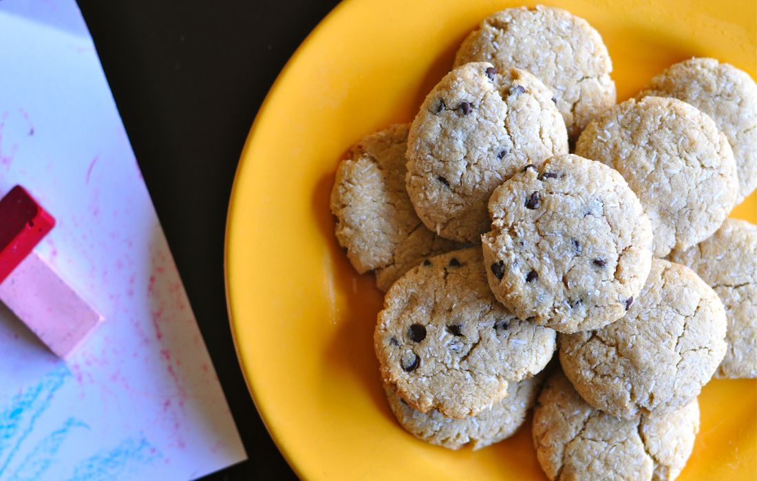 Banana Coconut Cookies (grain-free, sugar-free, vegan)