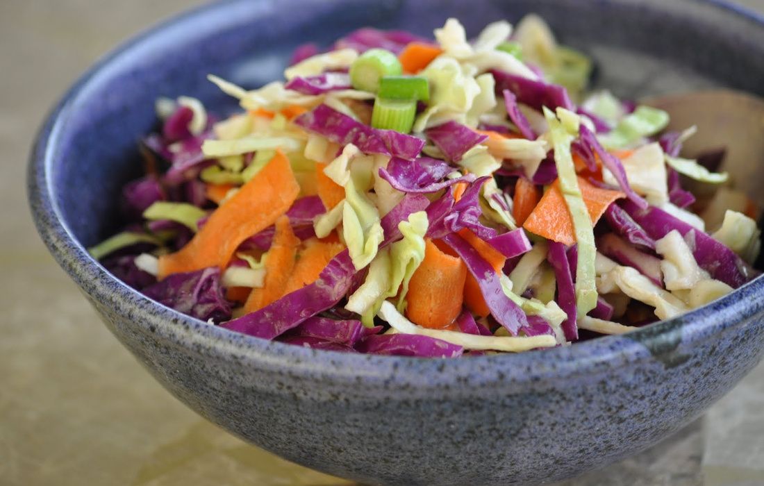 Colourful cabbage salad - Cook Veggielicious