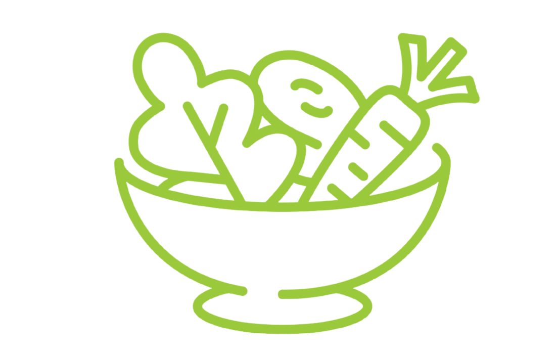 FRUIT BOWL ICON LIGHT GREEN