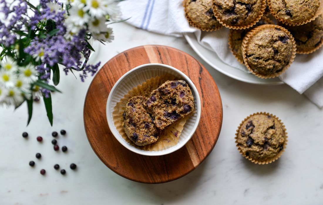 WILD BLUEBERRY FLAX MUFFINS-3