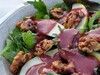 Pear and Hazelnut Salad with Creamy Cranberry Dressing