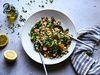 BROWN RICE CHICKPEA KALE SALAD WITH LEMON-OLIVE OIL DRESSING-2