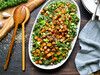 CRISPY TOFU KALE SALAD HEMP DRESSING VEGAN KETO-1