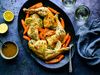 CUMIN SPICED ROASTED CHICKEN LEGS AND CARROTS LOW-FODMAP