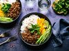 GINGERED BEEF RICE AND CUCUMBER BOWLS LOW-OXALATE-1