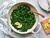 SAUTEED KOHLRABI GREENS WITH LEMON AND GARLIC