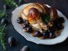 WHOLE ROASTED CHICKEN WITH FIGS AND SWEET ONIONS