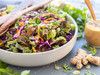  Lettuce and Cabbage Salad with Creamy Ginger Dressing