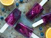 Blueberry Orange Coconut Swirl Popsicles
