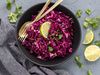 Red Cabbage Cilantro Lime Slaw