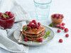 Coconut Raspberry Pancakes