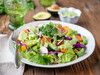 Garden Salad Herbed Avocado Dressing