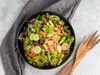 Garden Salad with Salmon and Creamy Lemon Vinaigrette 