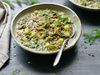 Vegan Mung Bean, Zucchini, and Dill Soup