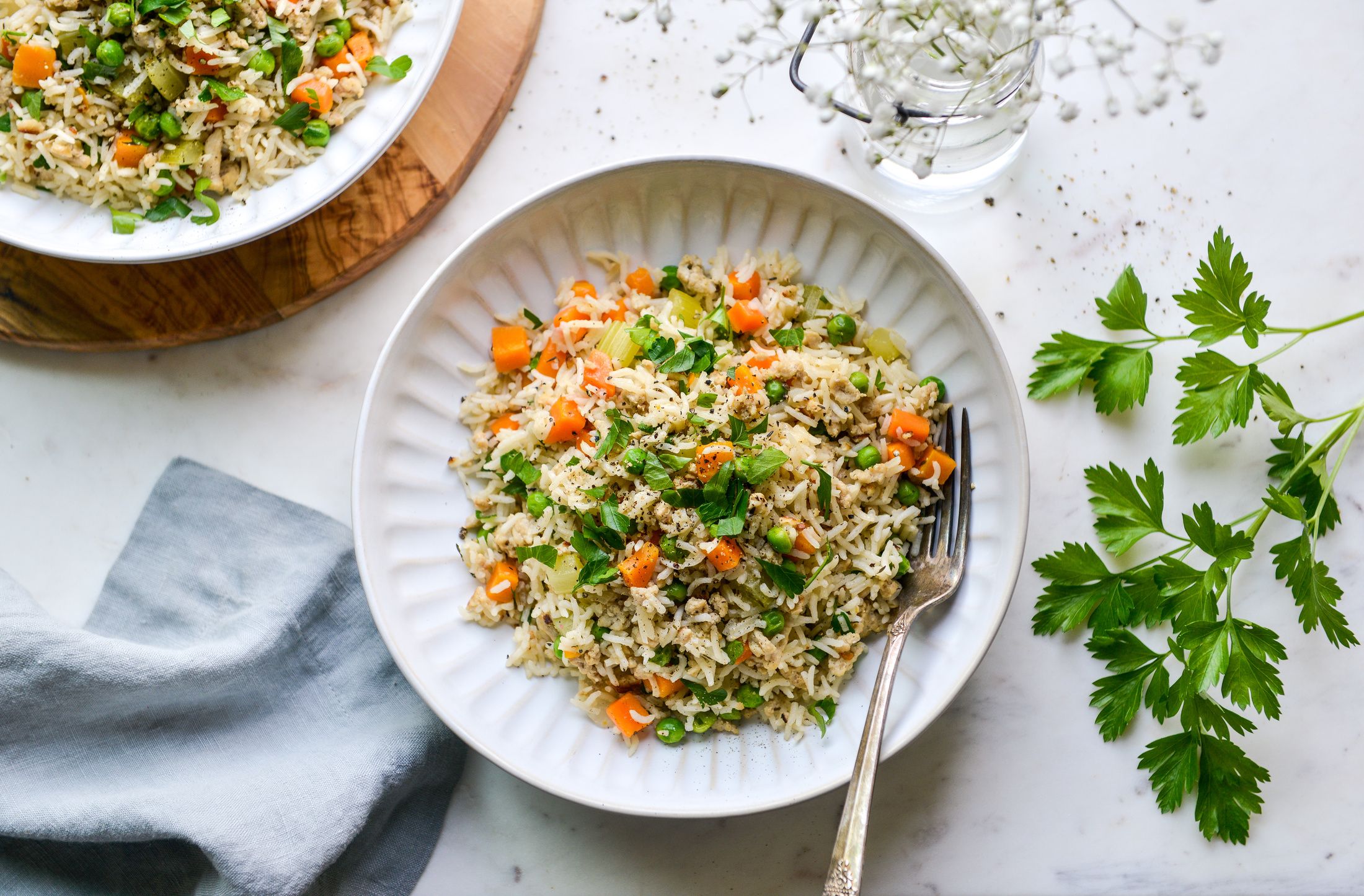 ONE POT GROUND CHICKEN VEGETABLES AND RICE-1