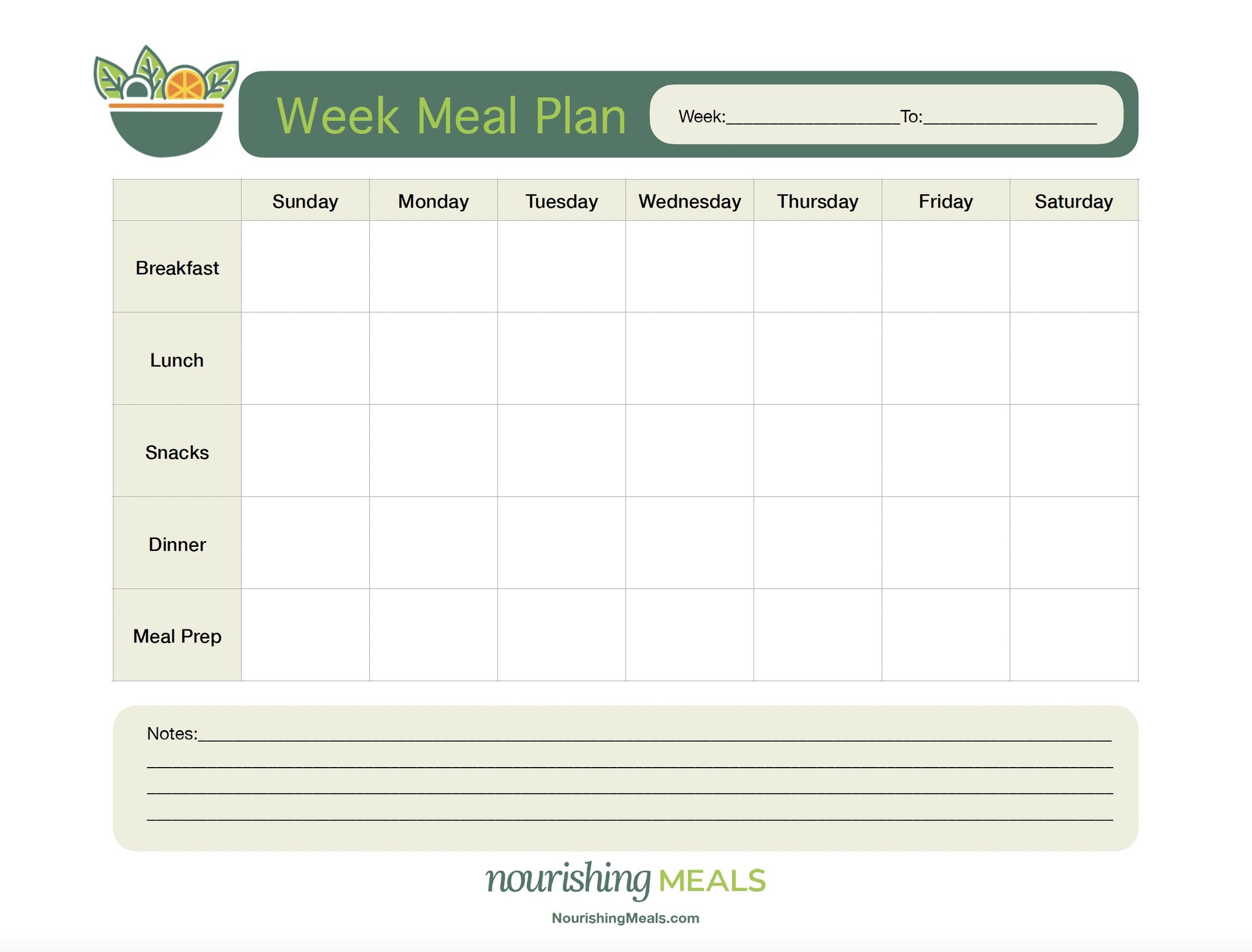 NM WEEKLY MEAL PLANNER PDF