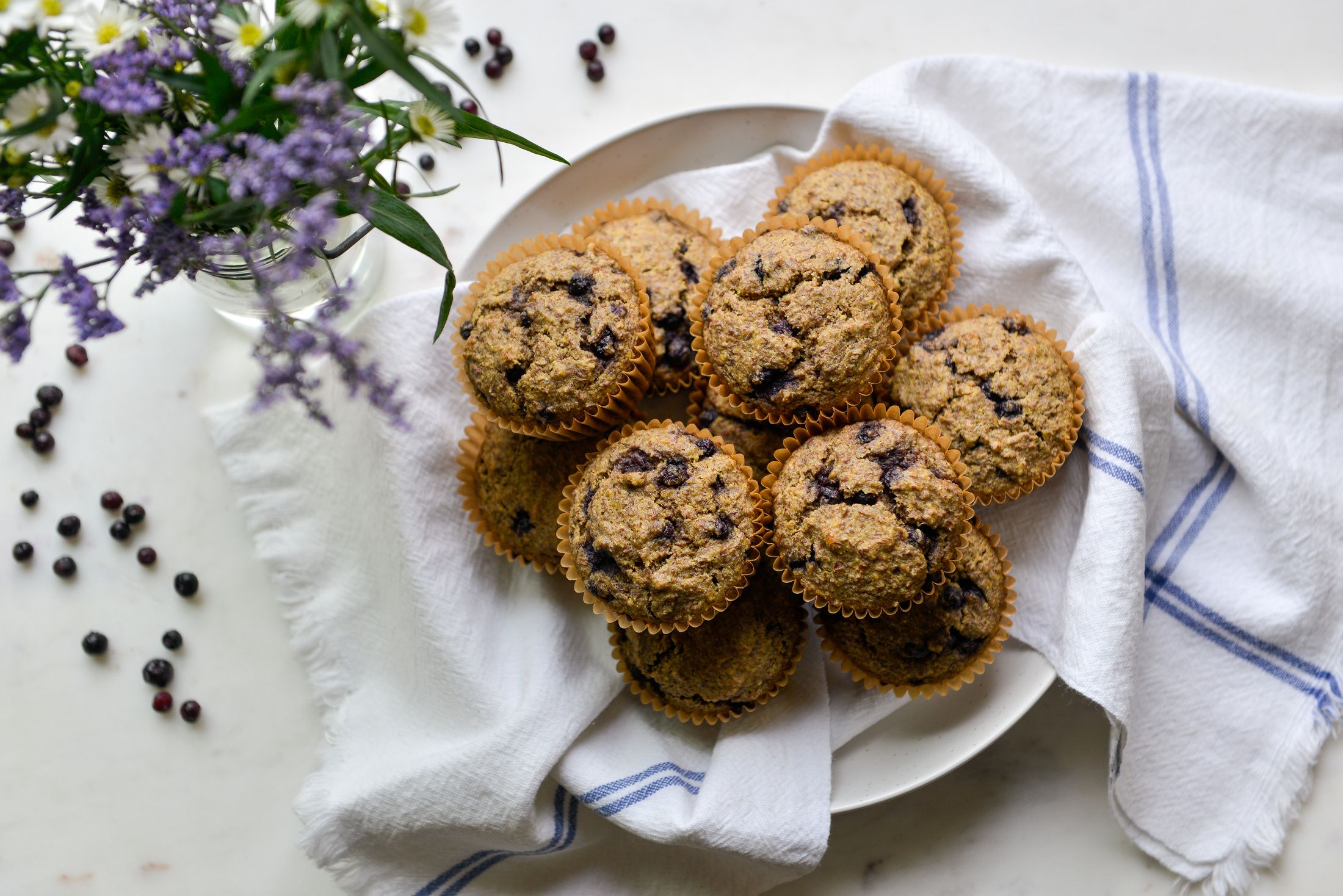 WILD BLUEBERRY FLAX MUFFINS-1