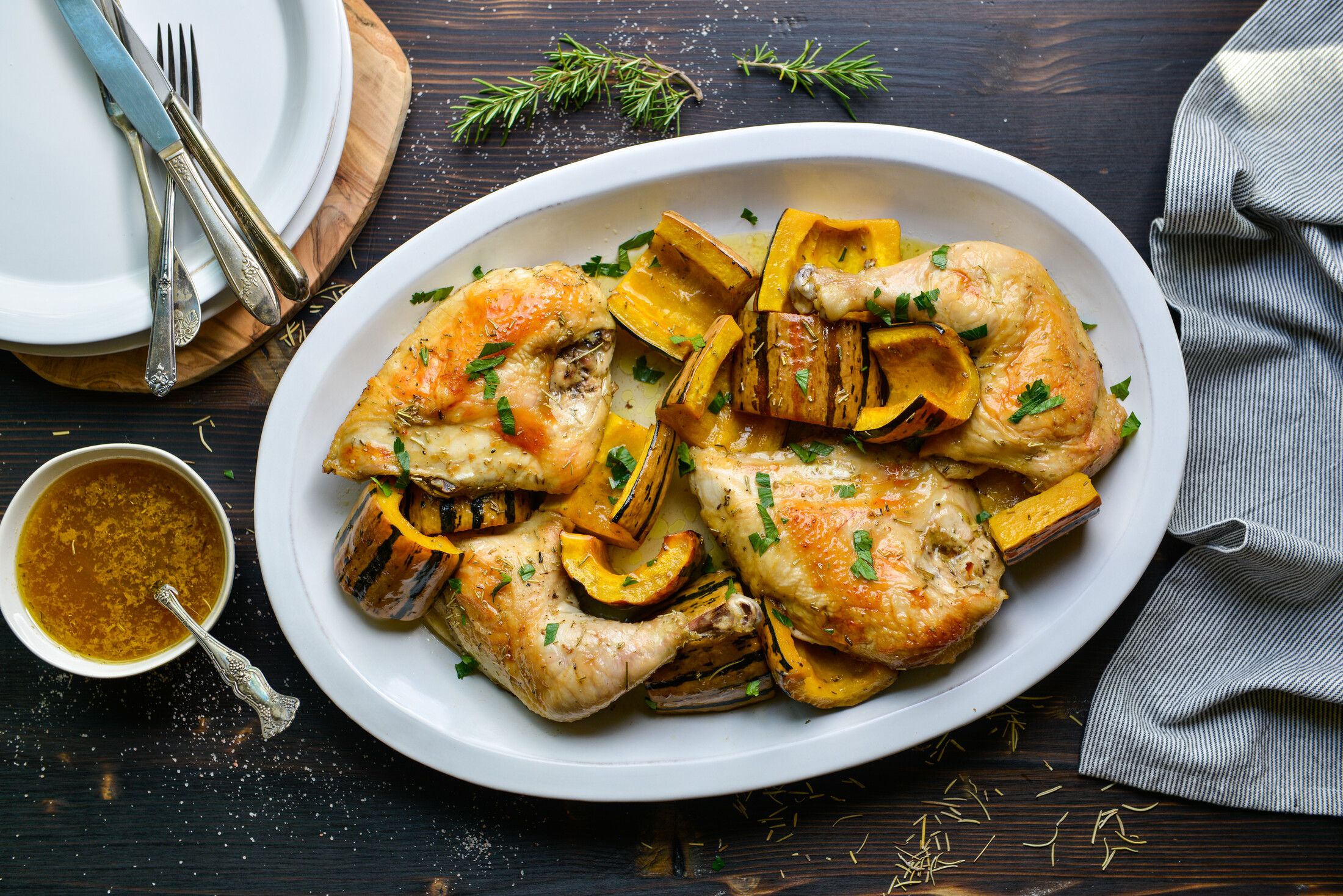 sheet pan roasted chicken and winter squash-3