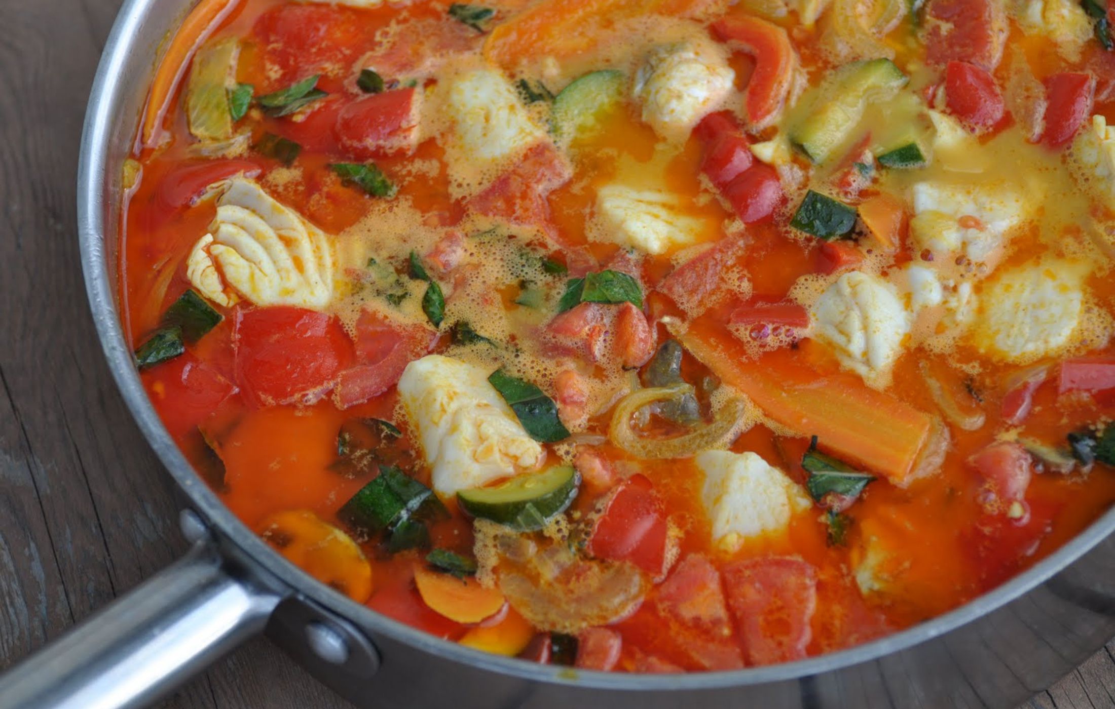 Thai Fish Curry with Garden Veggies