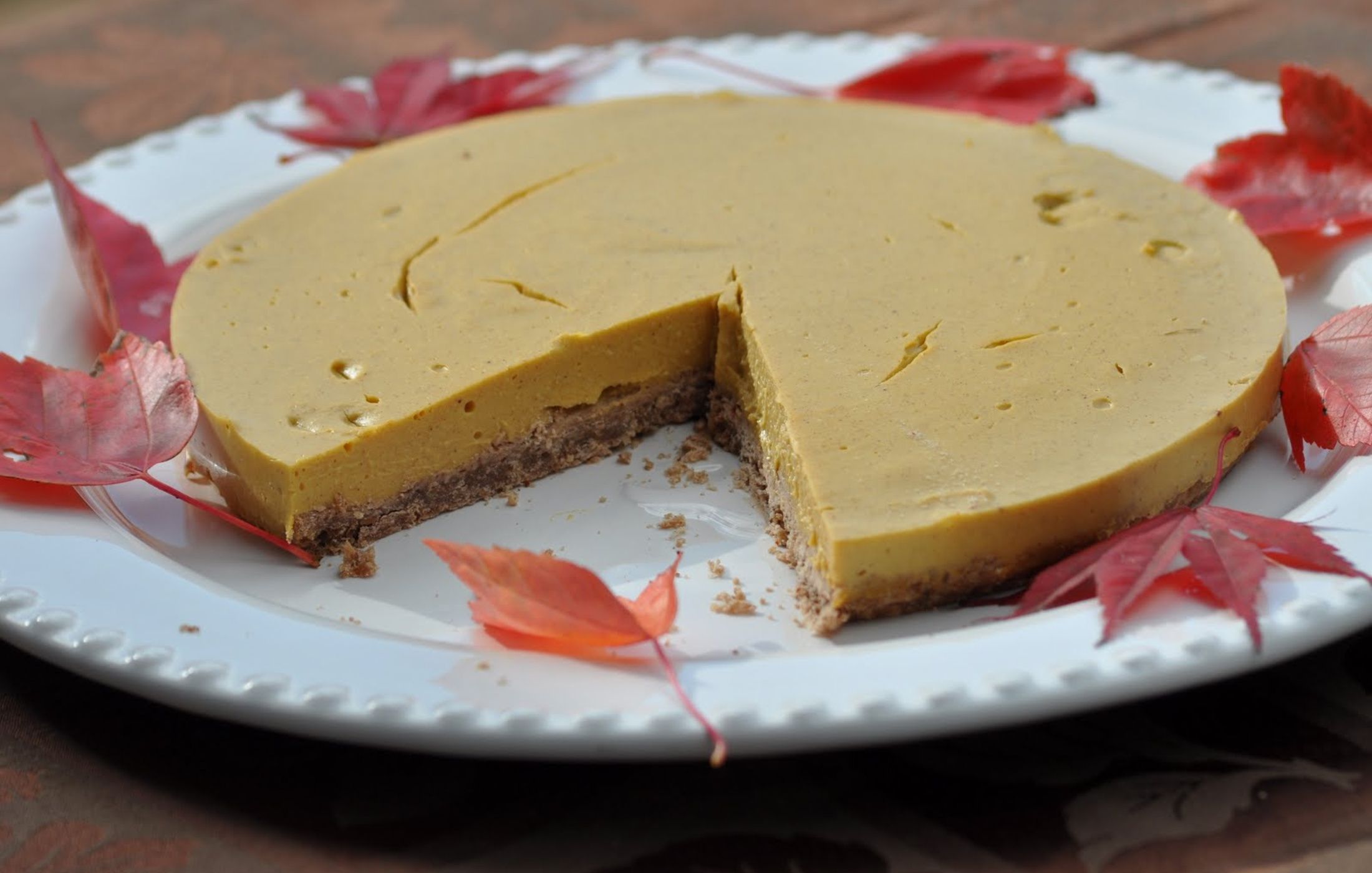 Vegan Gluten-Free Pumpkin Cheesecake Soy-Free
