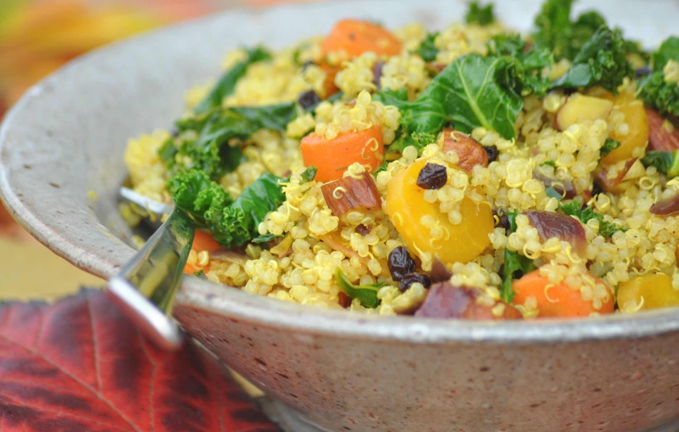 Vegan Moroccan Quinoa Pilaf