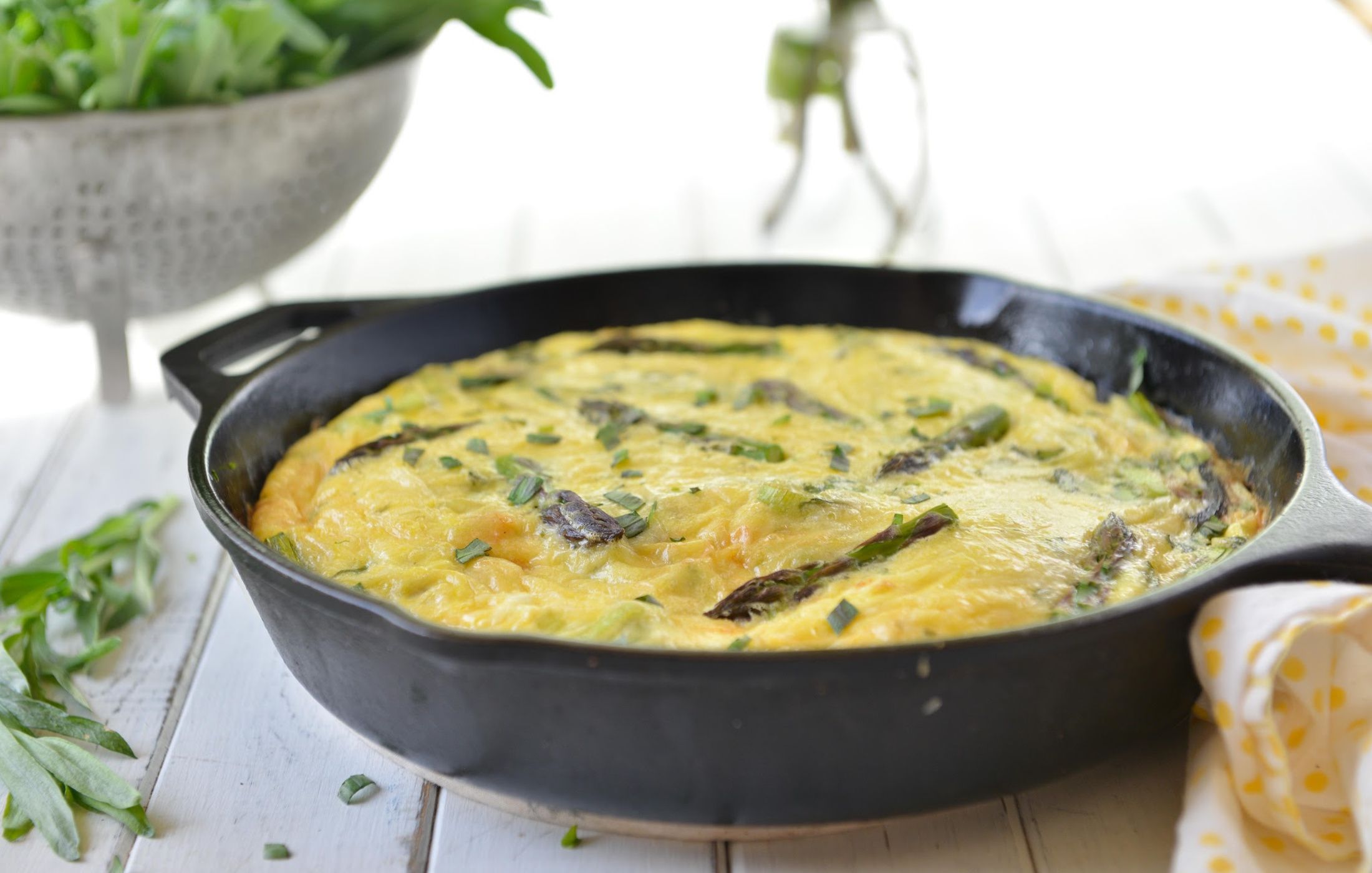 Asparagus, Leek, and Mushroom Frittata Nourishing Meals®