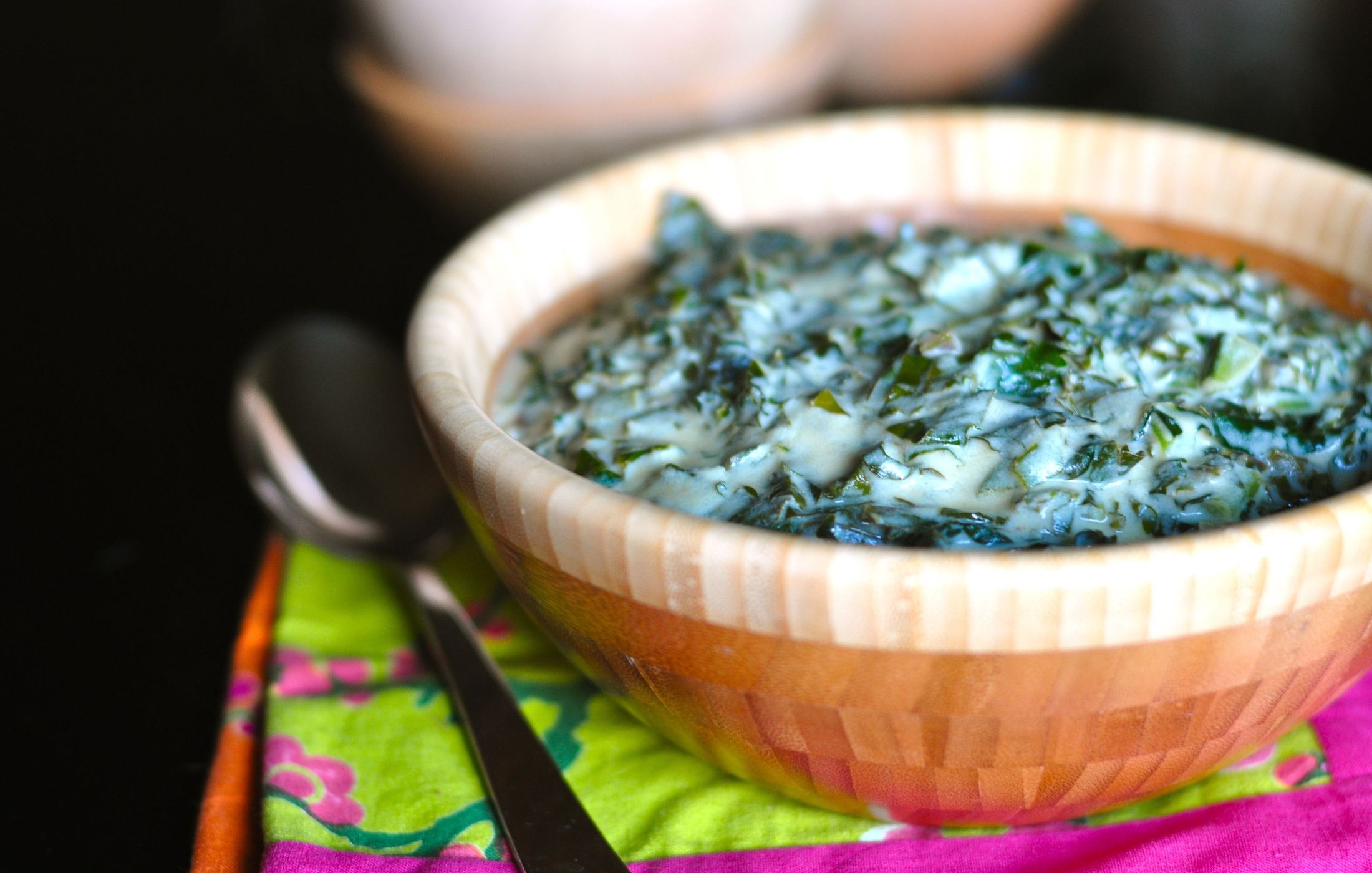 Dairy-Free Creamed Kale Vegan