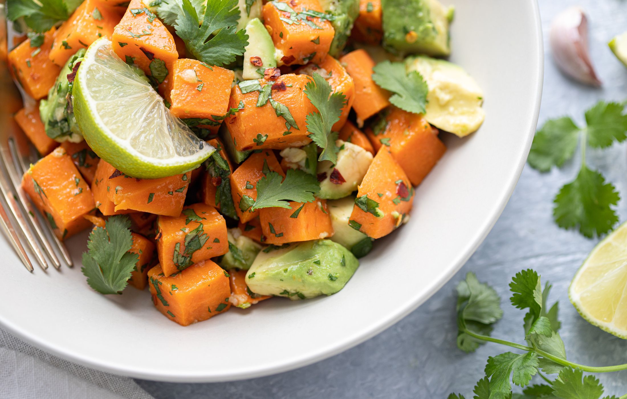 Avocado and Yam Salad with Lime-2