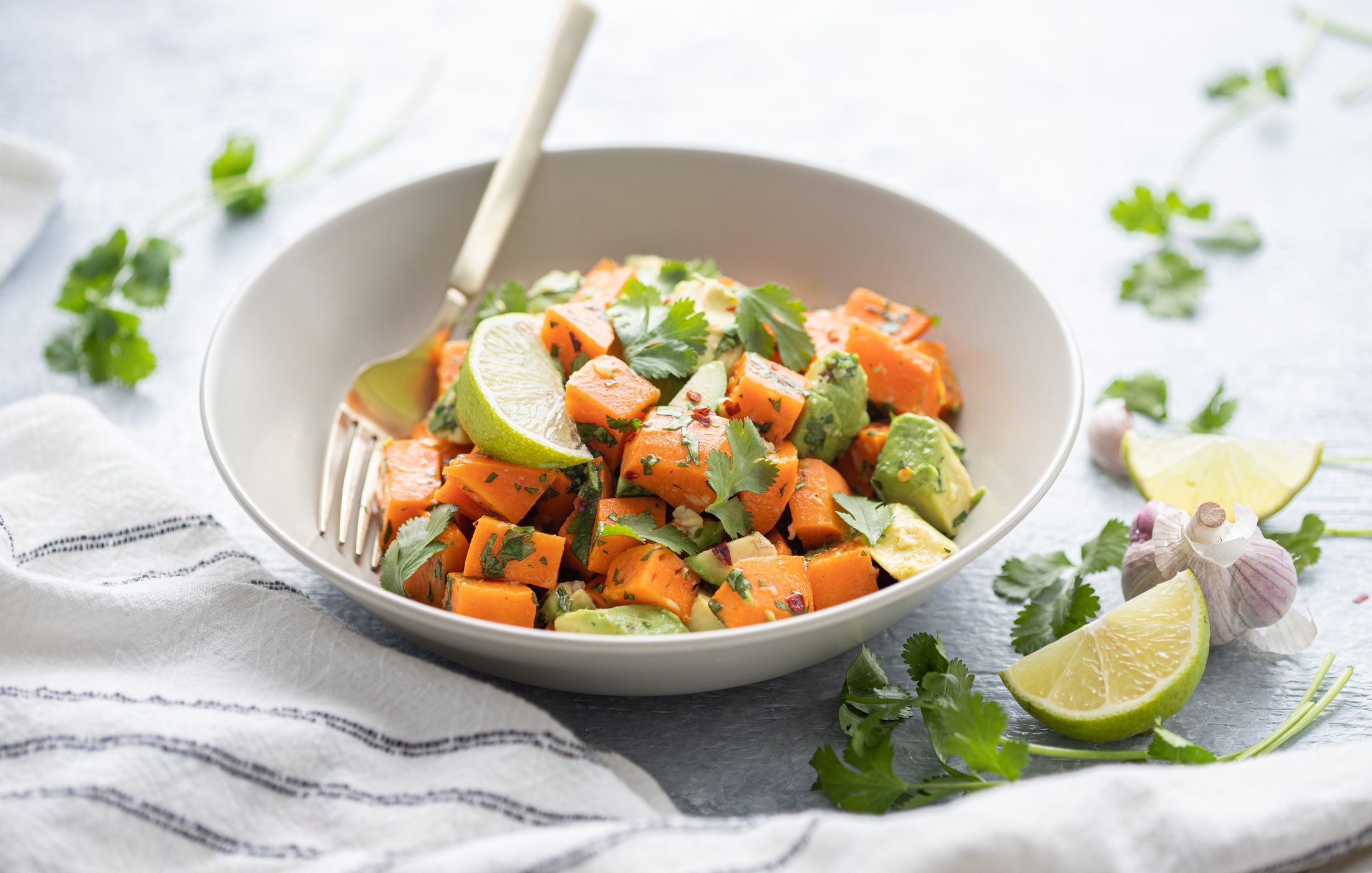 Avocado and Yam Salad with Lime-3