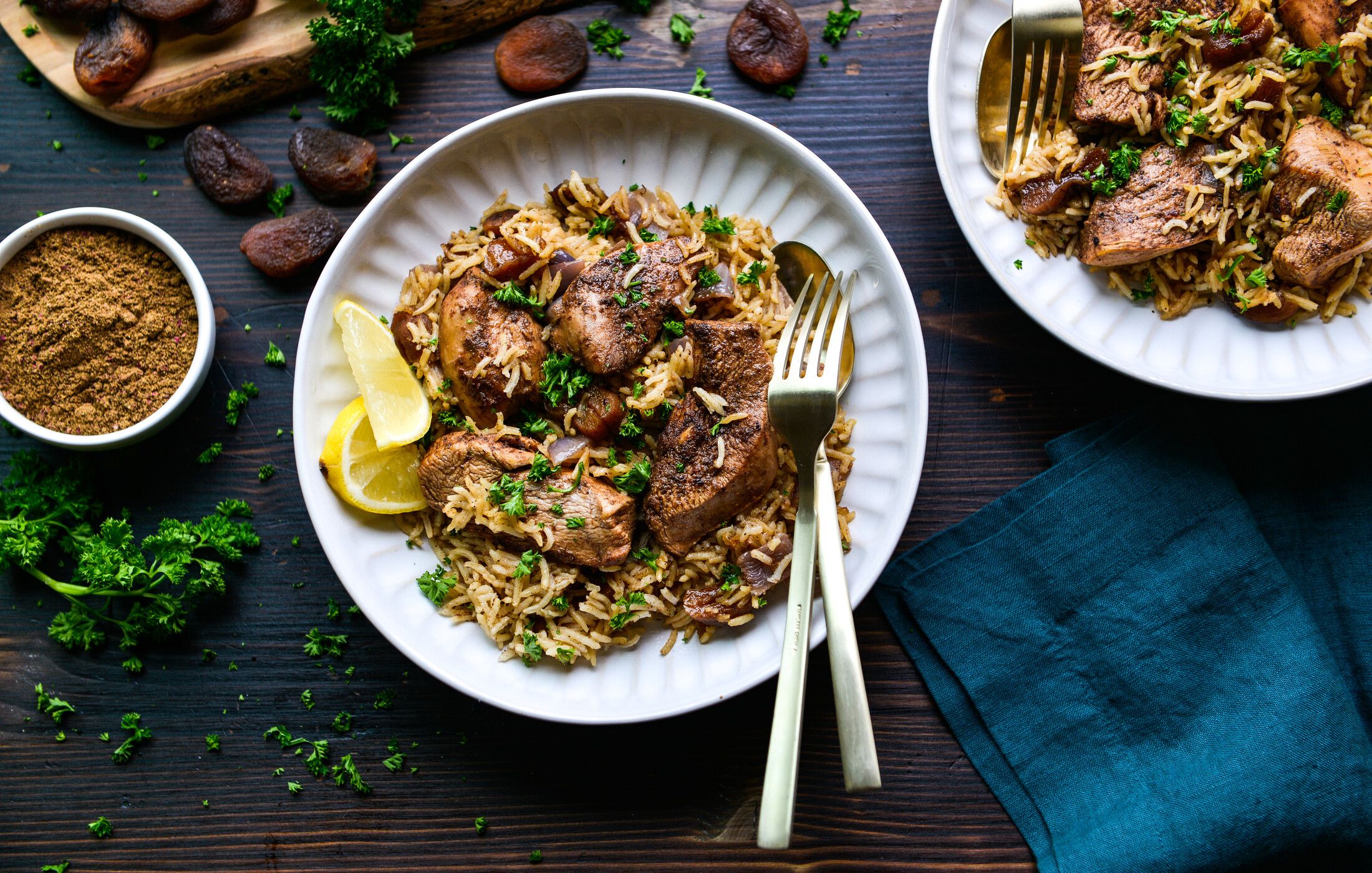 BAHARAT CHICKEN AND RICE-1