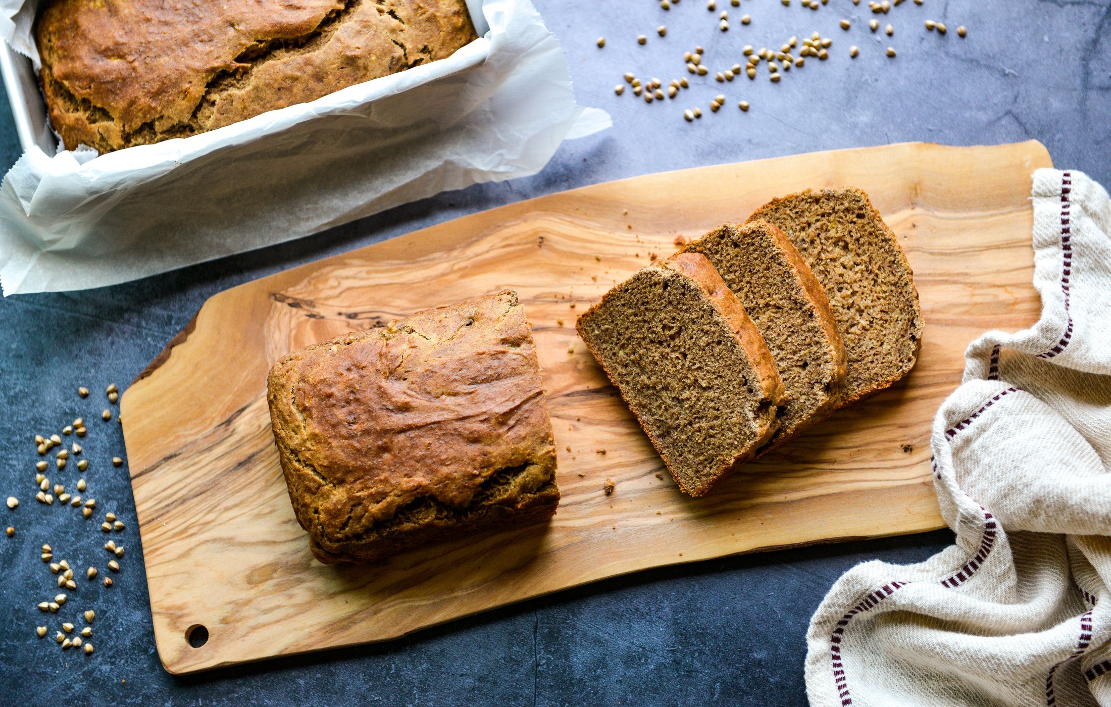 BUCKWHEAT BANANA SPICE BREAD-VEGAN-EGG-FREE-GLUTEN-FREE-1