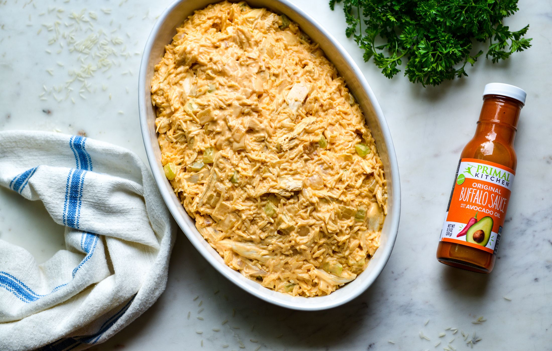 BUFFALO CHICKEN AND RICE CASSEROLE GLUTEN-FREE-1