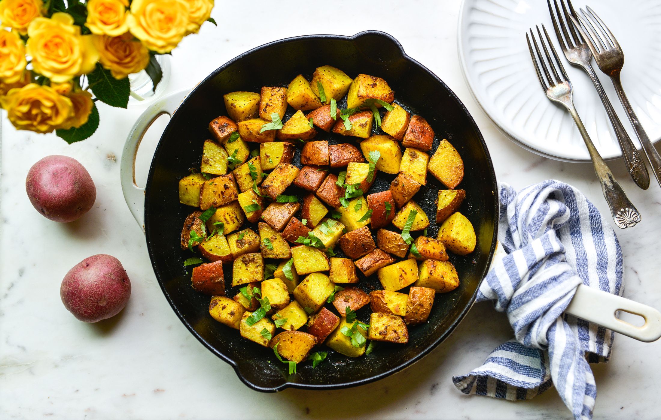 BUTTER-CURRY ROASTED RED POTATOES-1