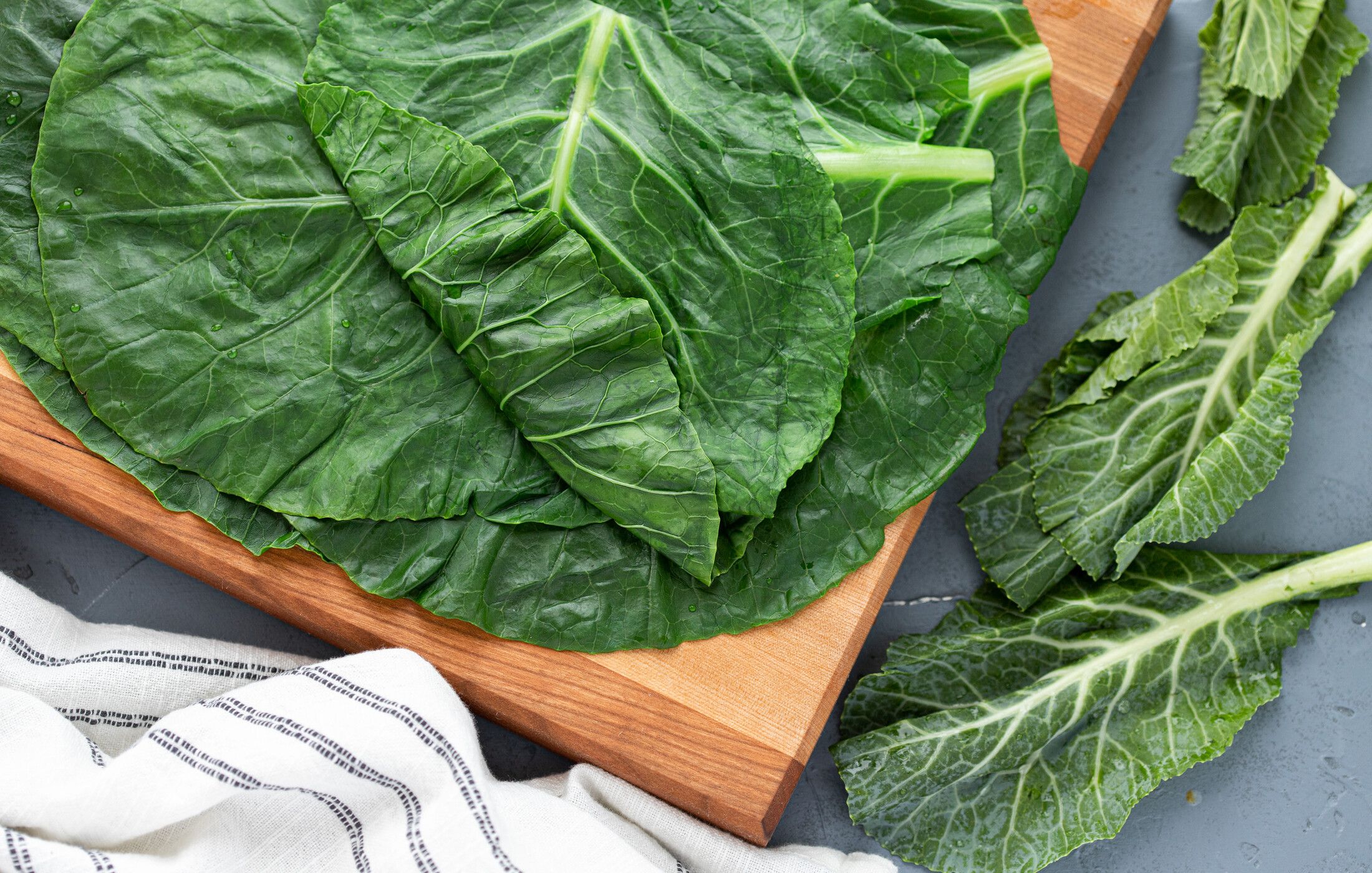 Blanched Collard Greens