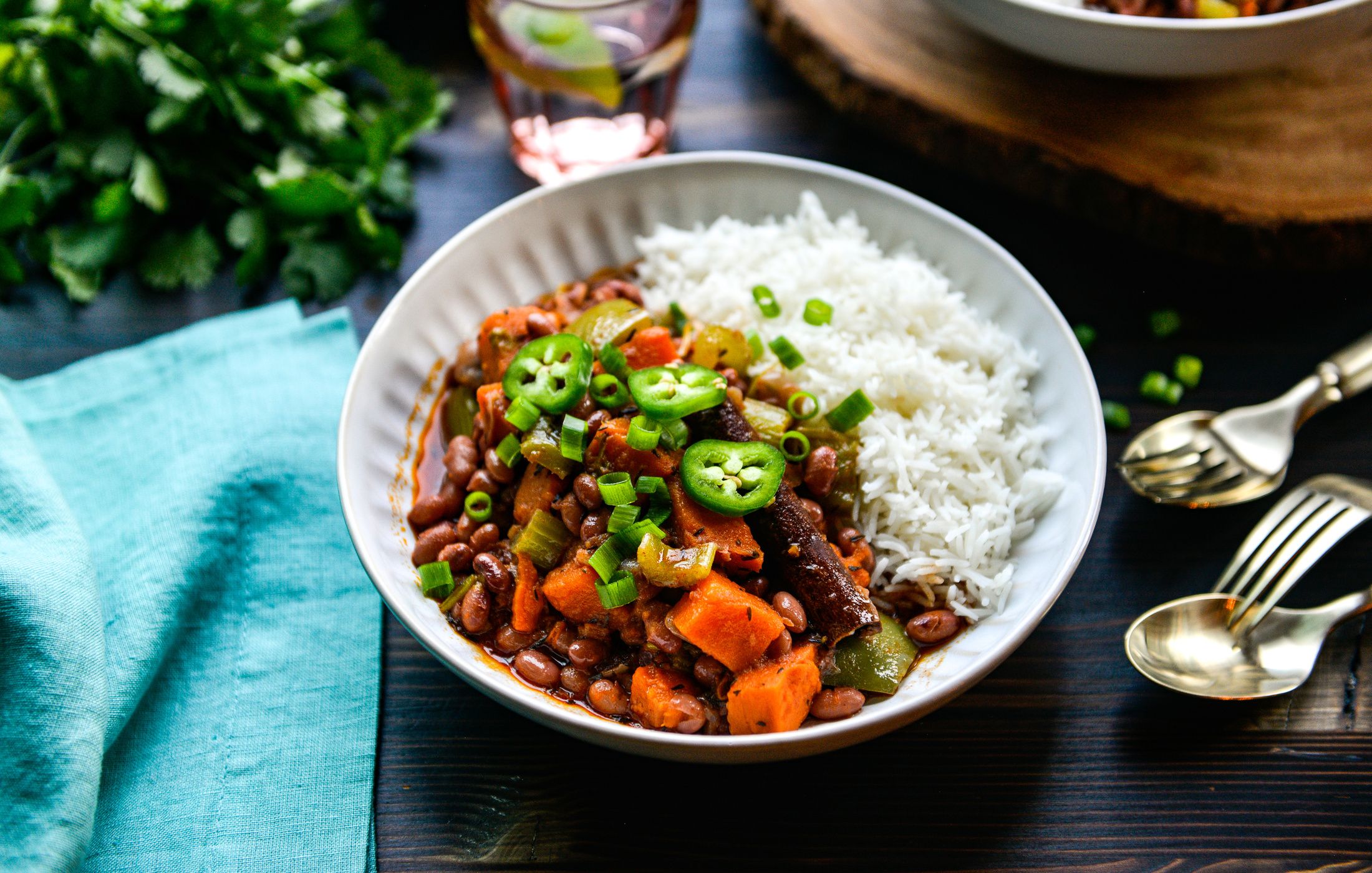 CARIBBEAN RED BEAN AND SWEET POTATO STEW-2