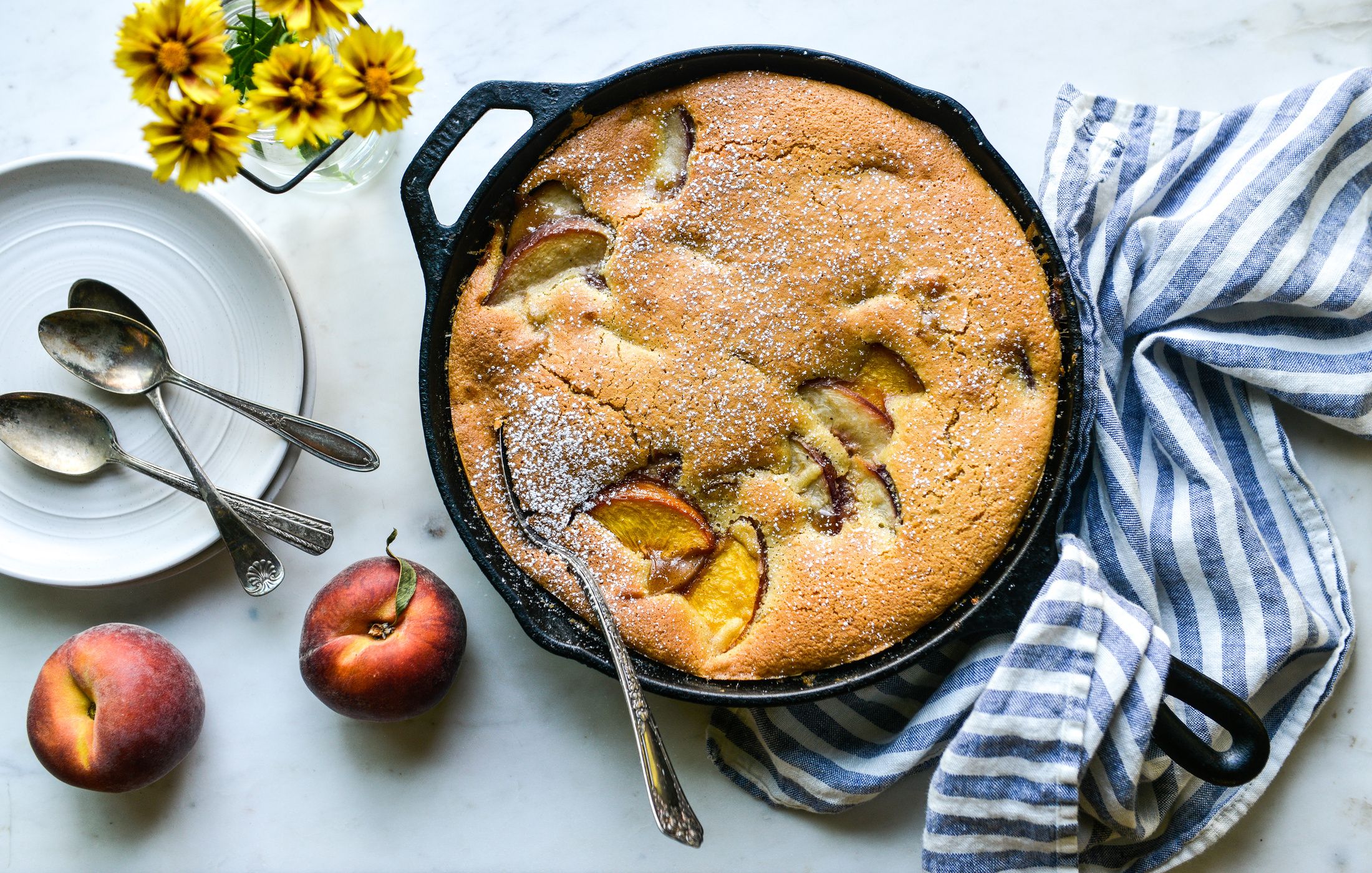 CAST IRON PEACH-ALMOND COBBLER GRAIN-FREE-1