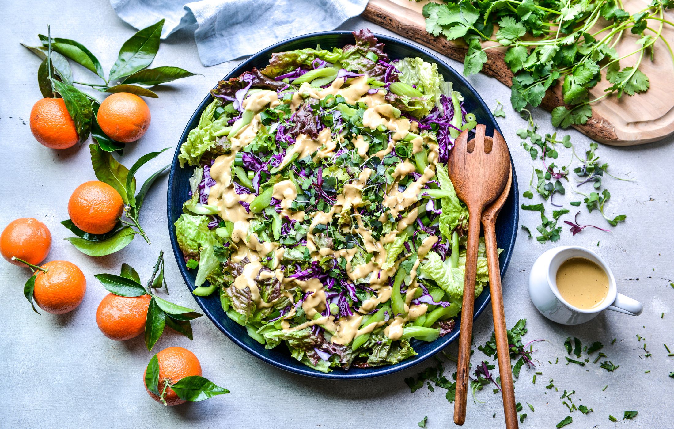 CELERY CABBAGE SALAD MANDARIN-PEANUT DRESSING-1