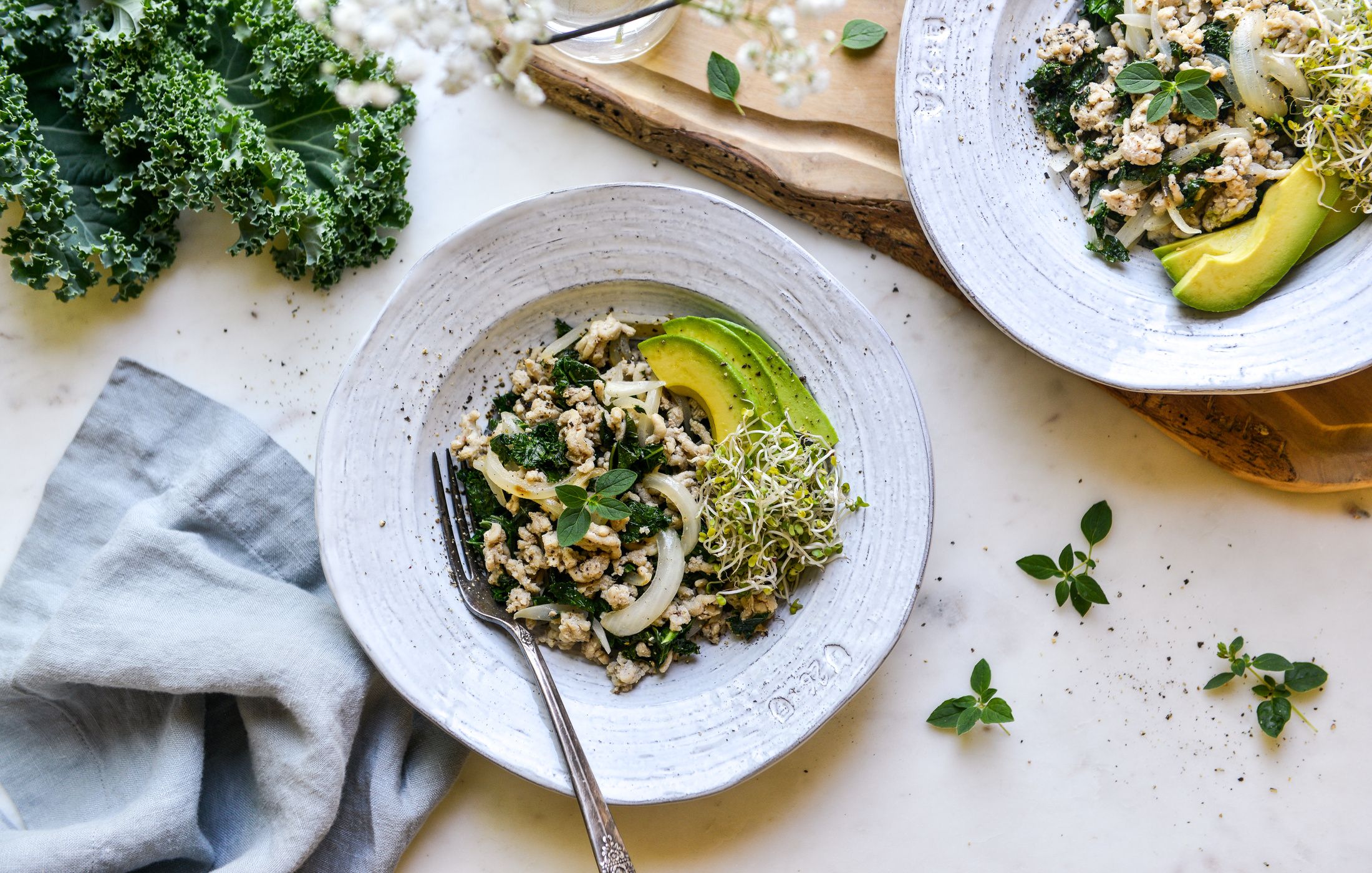 CHICKEN AND KALE HASH-1