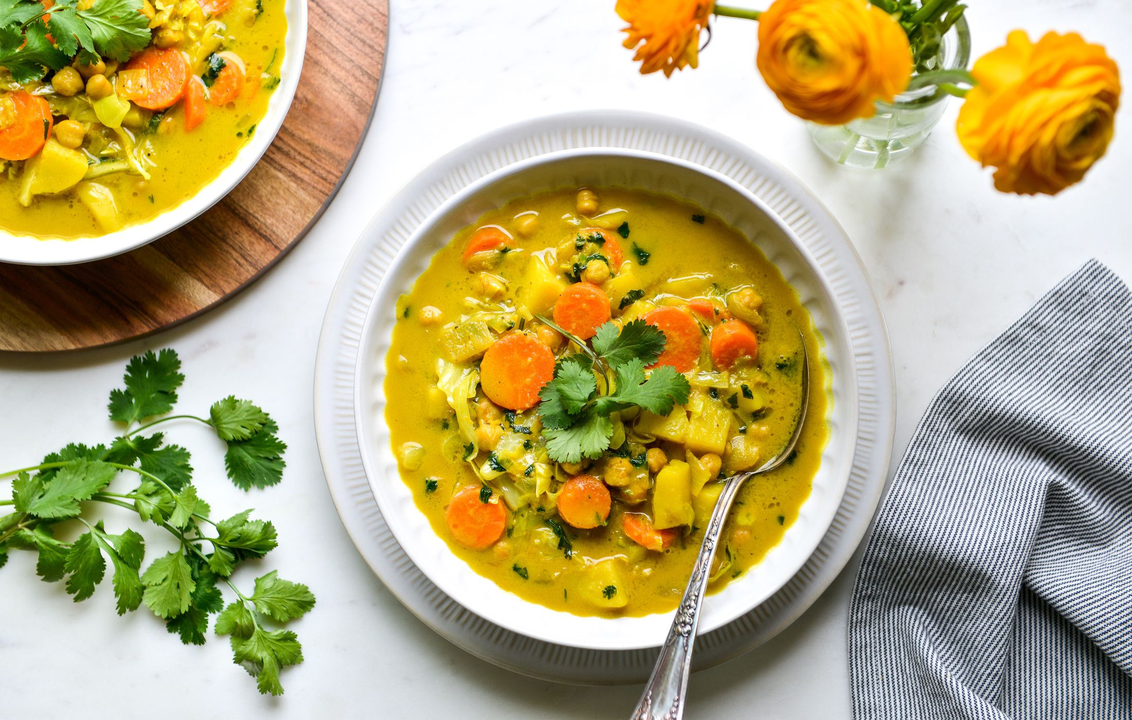 COCONUT CURRY CHICKPEA VEGETABLE SOUP-1