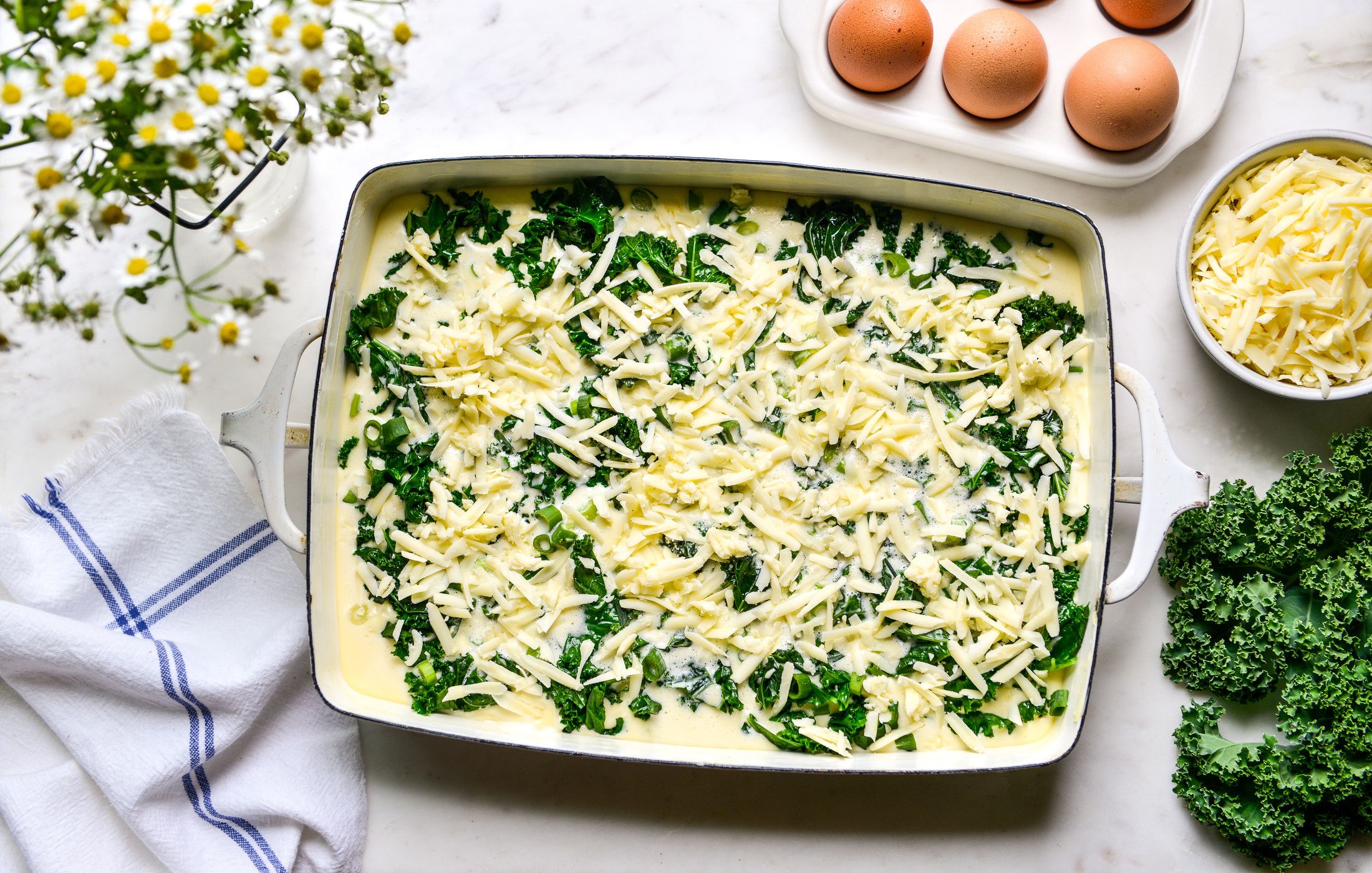 COTTAGE CHEESE KALE EGG BAKE-3