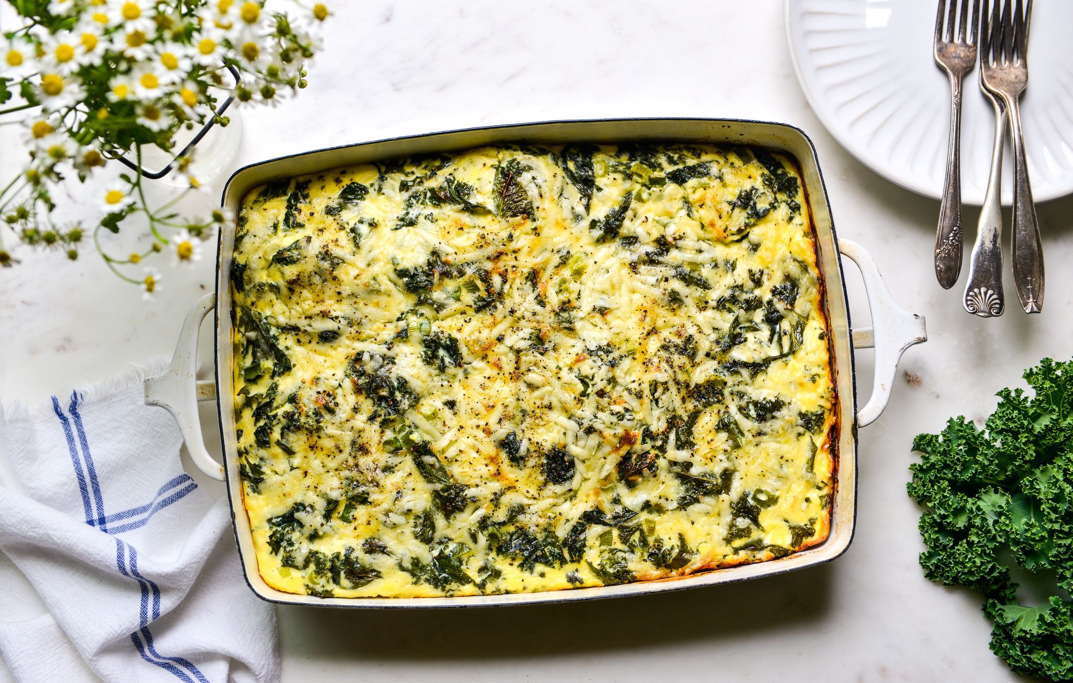 COTTAGE CHEESE KALE EGG BAKE-4