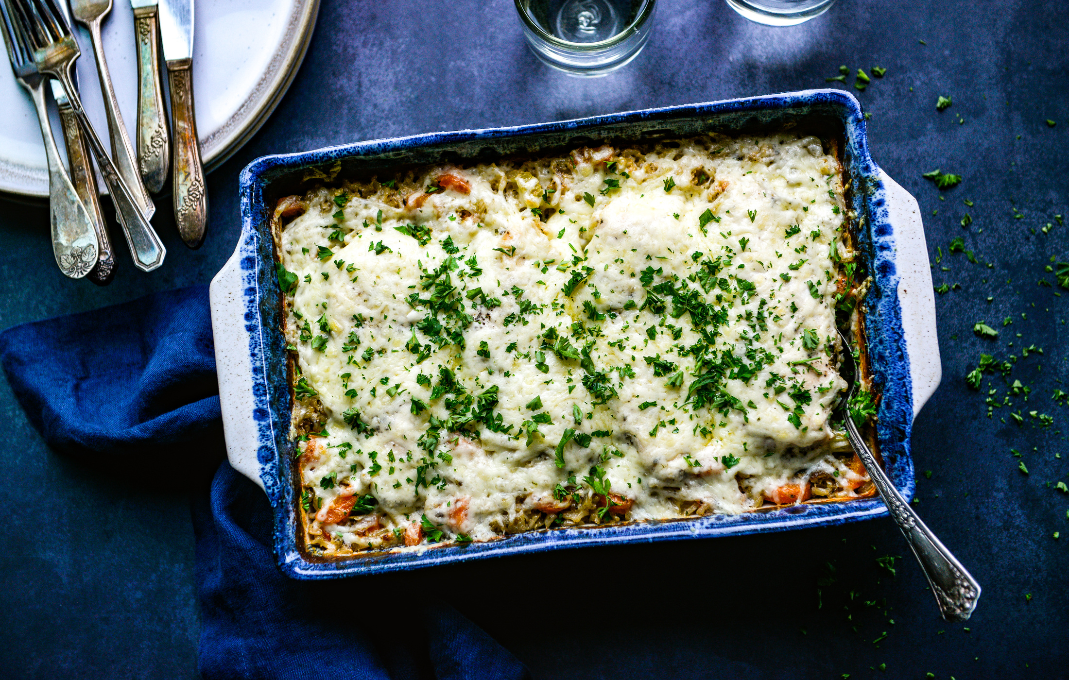 CREAMY CHICKEN BROWN RICE VEGETABLE CASSEROLE-2