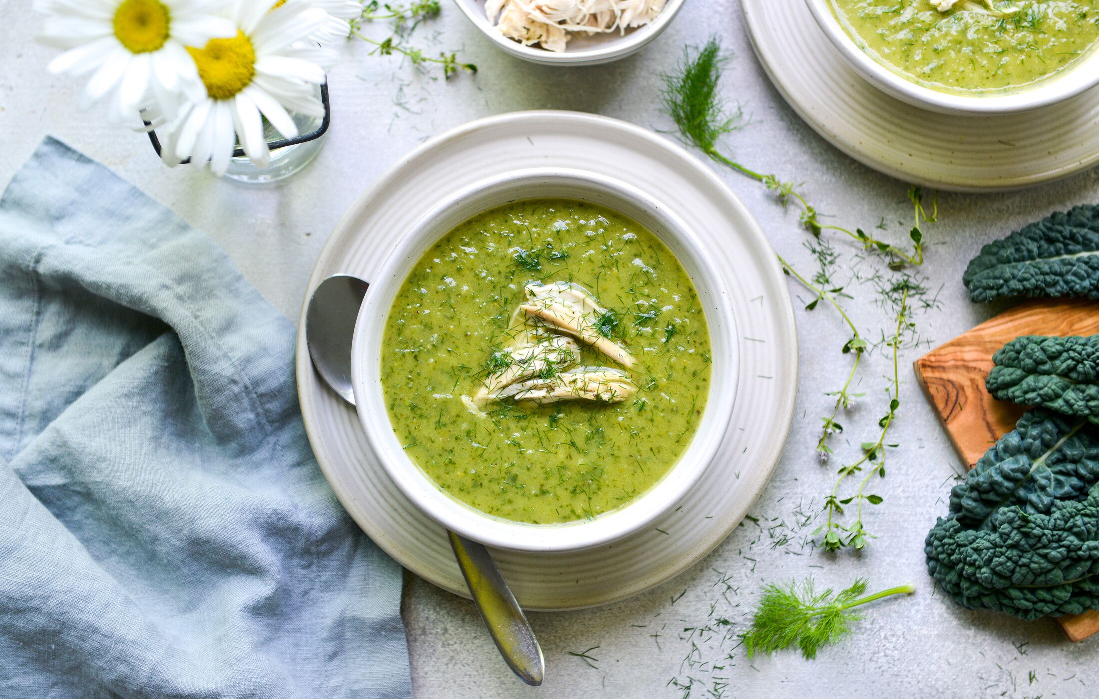 CREAMY FENNEL, ZUCCHINI, AND CHICKEN SOUP-1